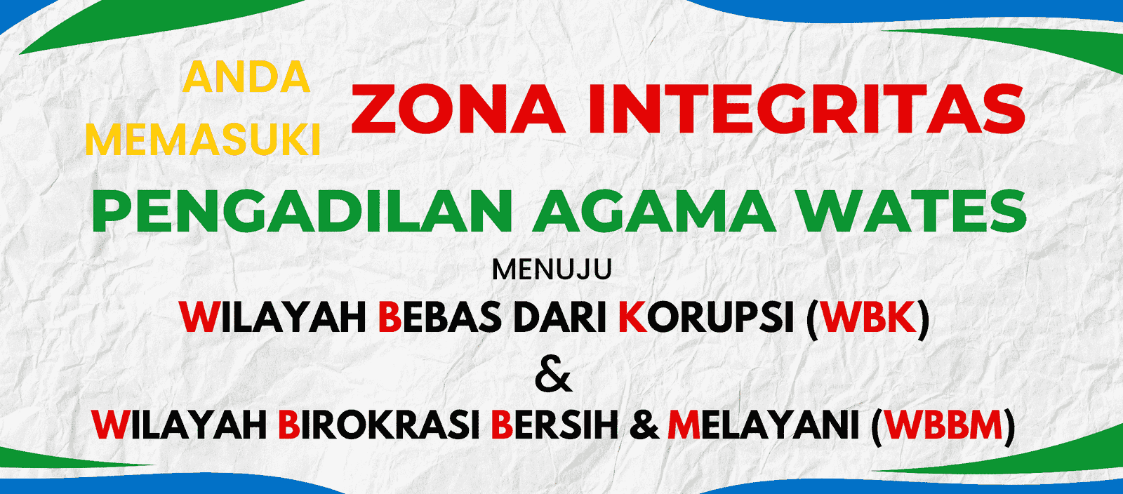 Selamat Datang Di Zona Integritas