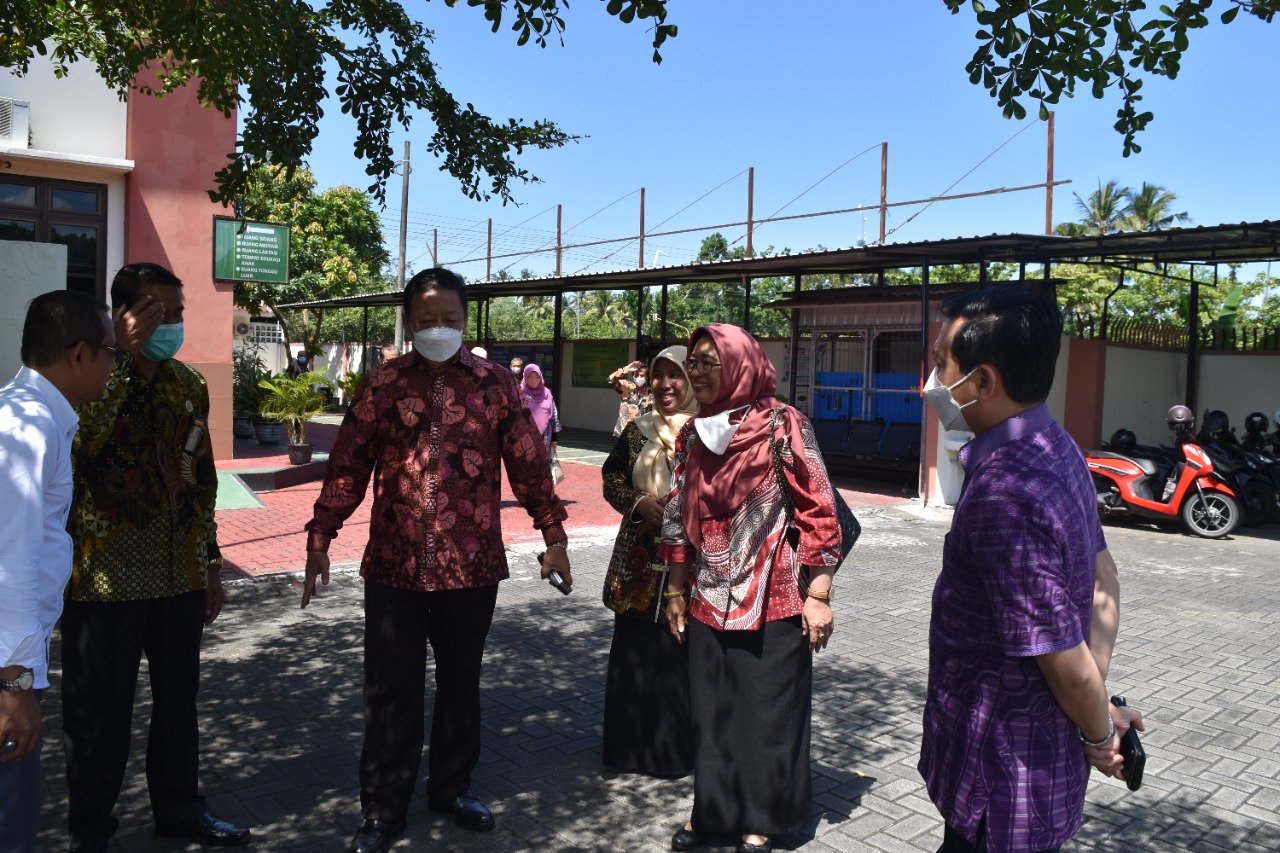 Kunjungan dirjen area parkir