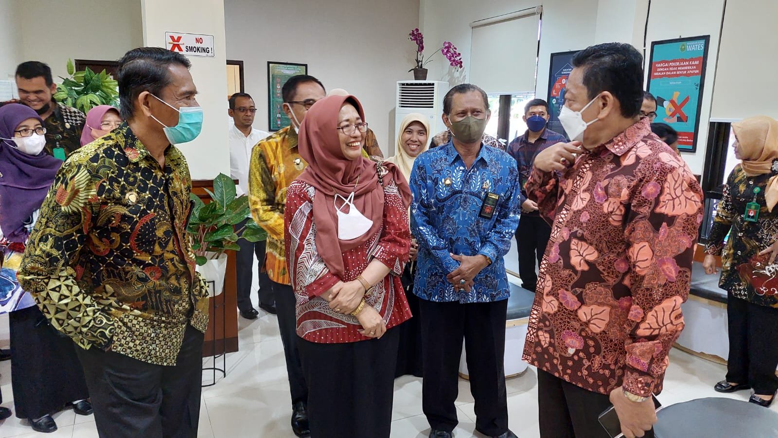 kunjungan dirjen area ruang tunggu sidadang