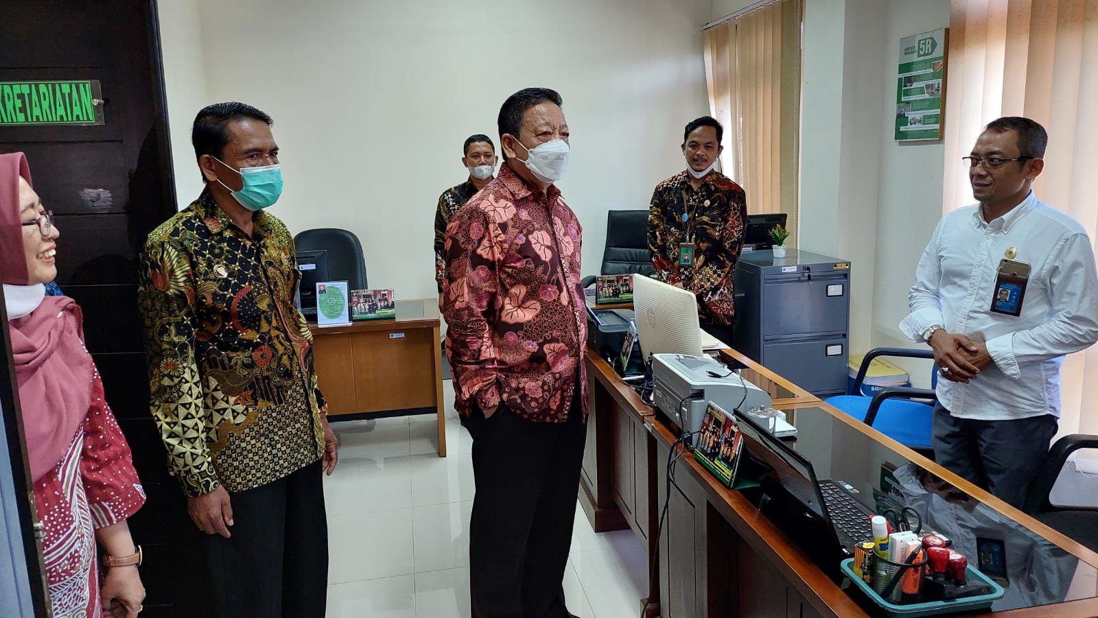 kunjungan dirjen ruang sekre